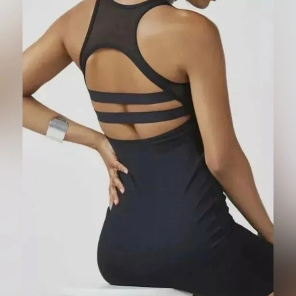 Fabletics Tropez Black Compression Mini Dress - Size XS - NWT - Picture 3 of 14